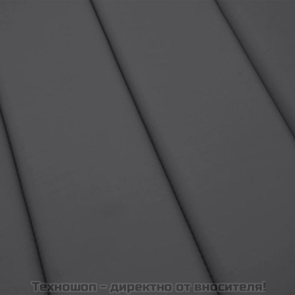 Шалте за шезлонг, антрацит, 180x60x4 см, Оксфорд плат