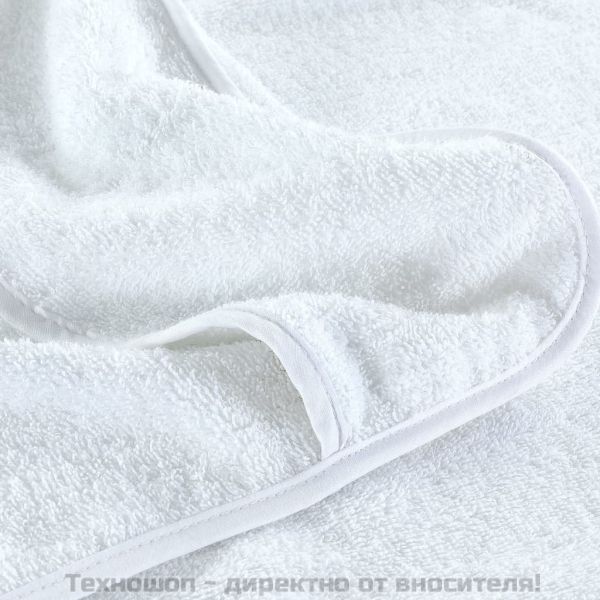 Плажни кърпи 2 бр бели 60x135 см текстил 400 GSM