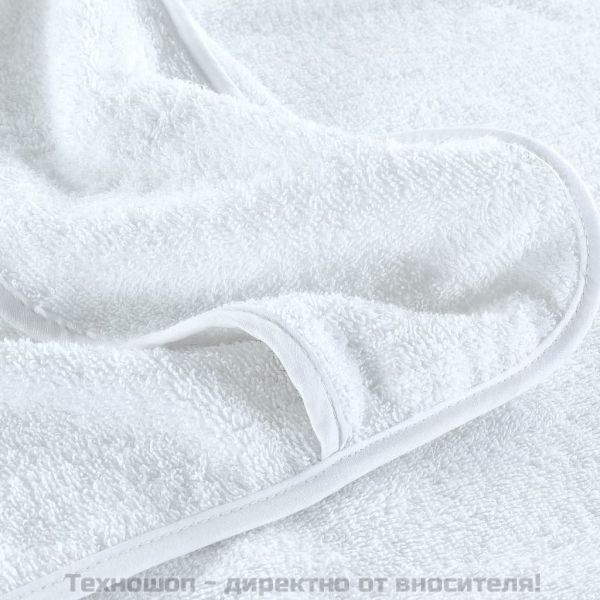 Плажни кърпи 2 бр бели 75x200 см текстил 400 GSM