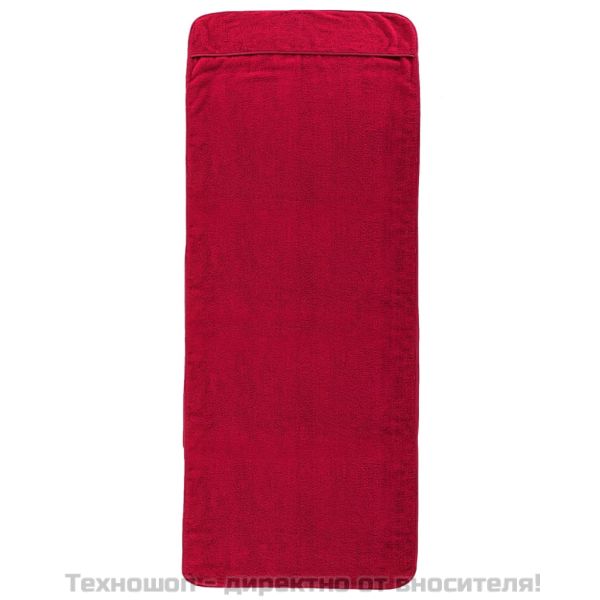 Плажни кърпи 2 бр бордо 60x135 см текстил 400 GSM