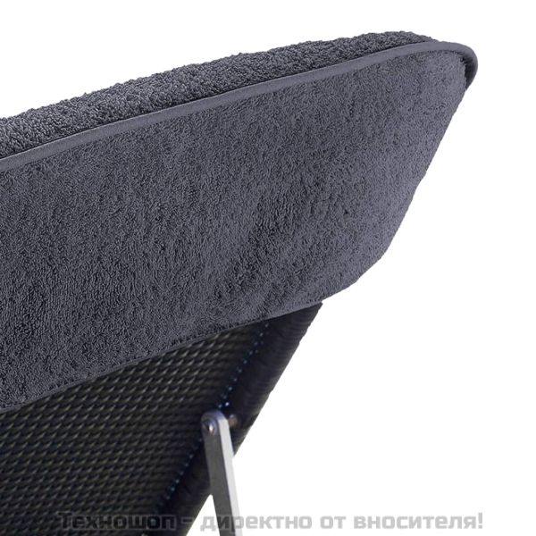 Плажни кърпи 2 бр антрацит 60x135 см текстил 400 GSM