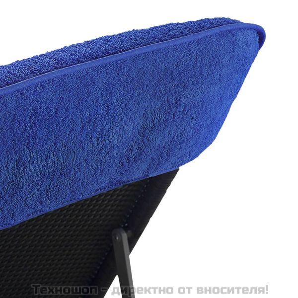 Плажни кърпи 2 бр кралско сини 60x135 см текстил 400 GSM