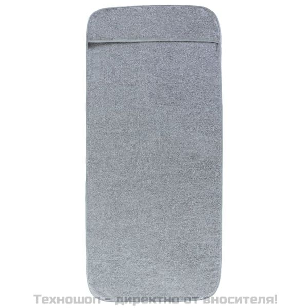 Плажни кърпи 2 бр сиви 75x200 см текстил 400 GSM
