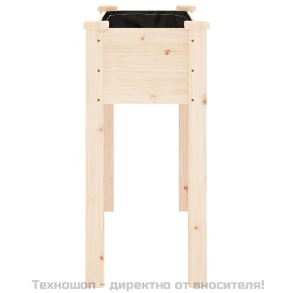 Саксия с вложка 71x37x76 см масивна ела