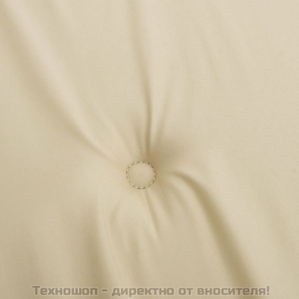 Възглавници за стол с висока облегалка 6 бр бежови Оксфорд плат