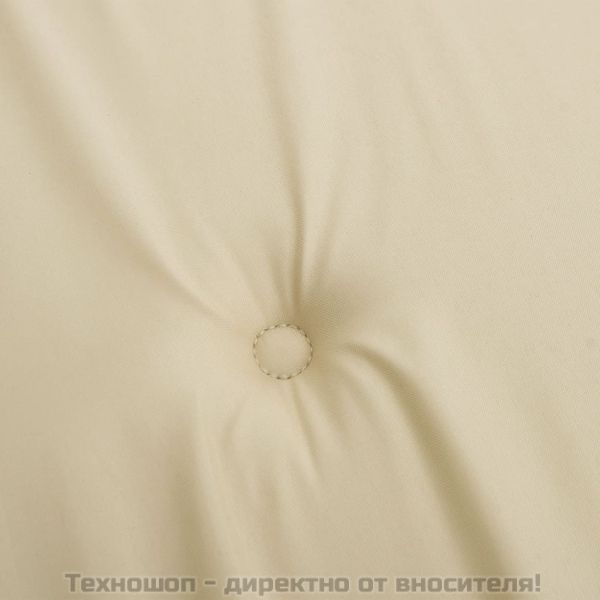 Възглавници за стол с висока облегалка 2 бр бежови Оксфорд плат