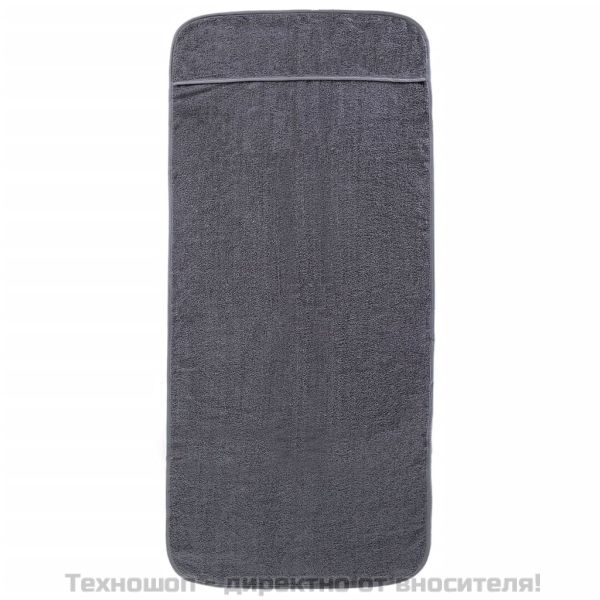 Плажни кърпи 6 бр антрацит 60x135 см текстил 400 GSM
