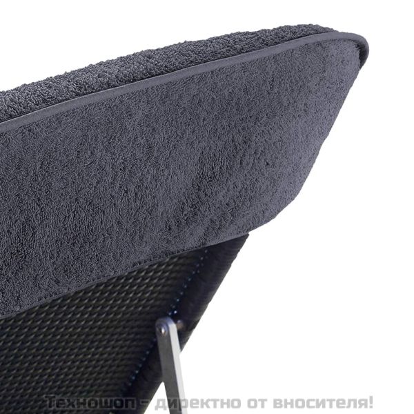 Плажни кърпи 6 бр антрацит 60x135 см текстил 400 GSM