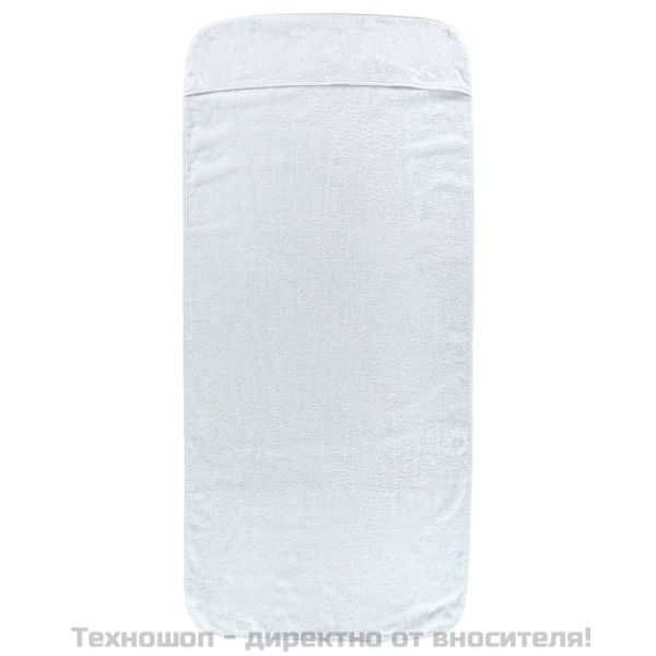Плажни кърпи 6 бр бели 60x135 см текстил 400 GSM