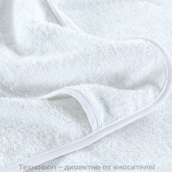 Плажни кърпи 6 бр бели 60x135 см текстил 400 GSM