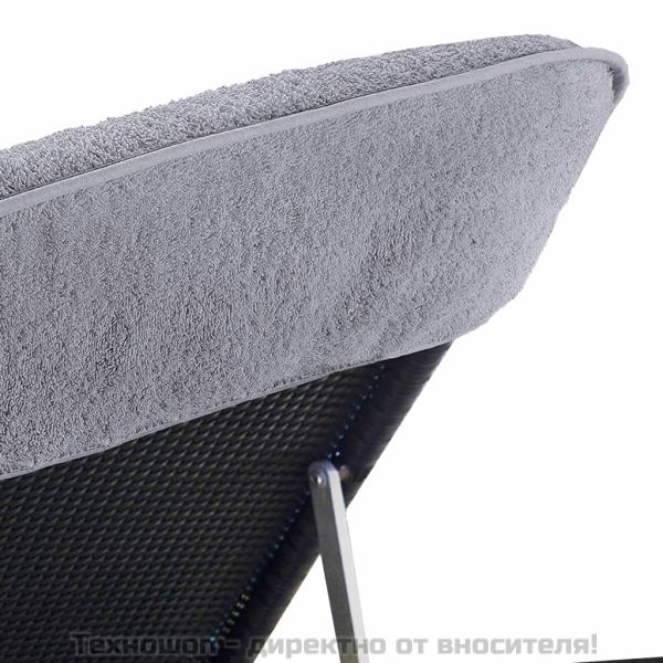 Плажни кърпи 4 бр сиви 60x135 см текстил 400 GSM