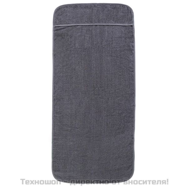 Плажни кърпи 4 бр антрацит 60x135 см текстил 400 GSM