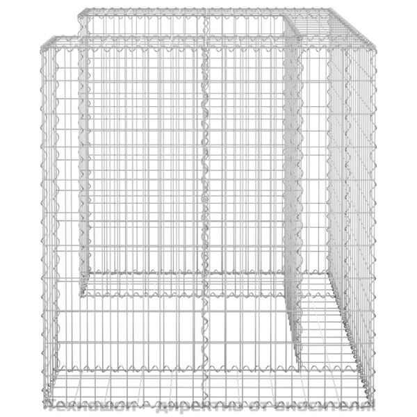 Габионна стена за контейнер поцинкована стомана 110x100x110 см