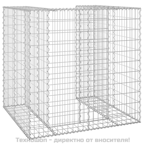 Габионна стена за контейнер поцинкована стомана 110x100x110 см