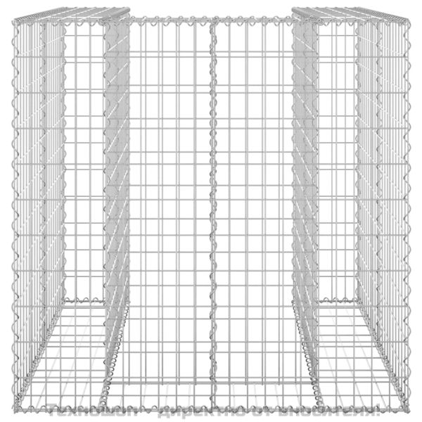 Габионна стена за контейнер поцинкована стомана 110x100x110 см