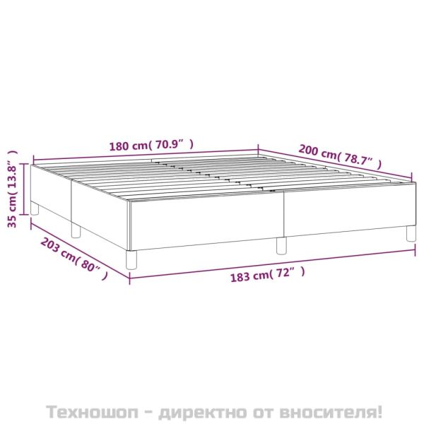 Боксспринг легло с матрак, черно, 180x200 см, плат