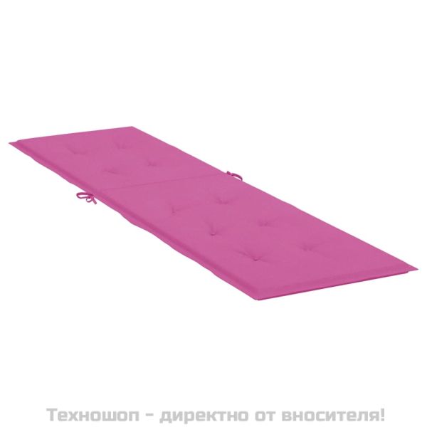 Възглавница за стол шезлонг, розова, Оксфорд плат