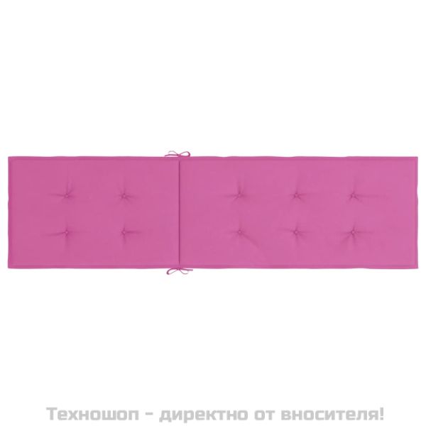 Възглавница за стол шезлонг, розова, Оксфорд плат