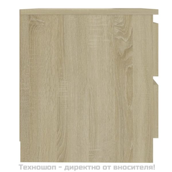 Нощно шкафче, дъб сонома, 50x39x43,5 см, инженерно дърво