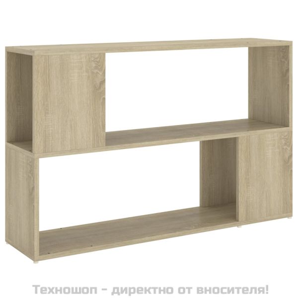 Библиотека, дъб сонома, 100x24x63 см, инженерно дърво