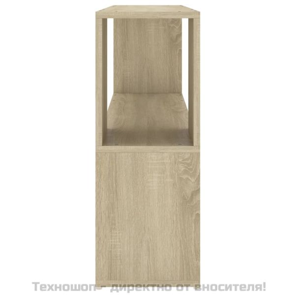 Библиотека, дъб сонома, 100x24x63 см, инженерно дърво