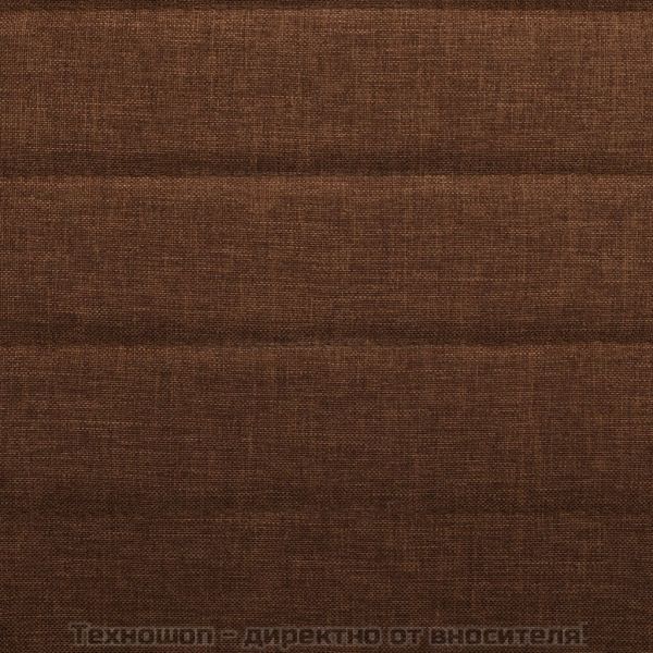 Трапезни столове, 4 бр, кафяви, текстил