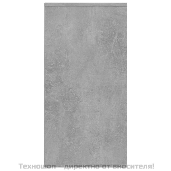 Шкаф за обувки, бетонно сив, 31,5x35x70 см, инженерно дърво