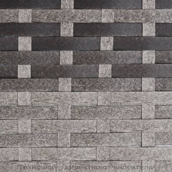 2-местна градинска пейка, сива, полиратан