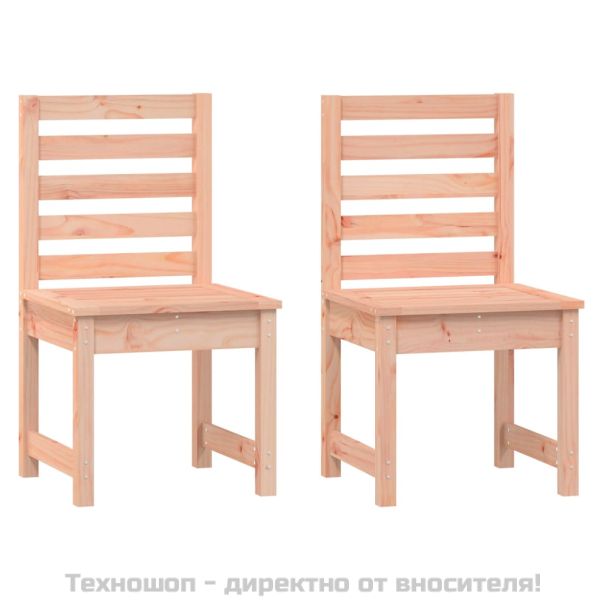 Градински бистро комплект от 3 части, дугласко дърво масив