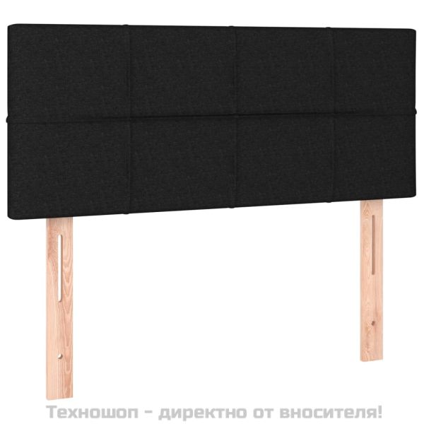 Боксспринг легло с матрак, черно, 120x200 см, плат