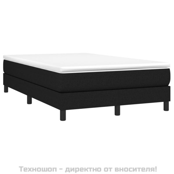 Боксспринг легло с матрак, черно, 120x200 см, плат