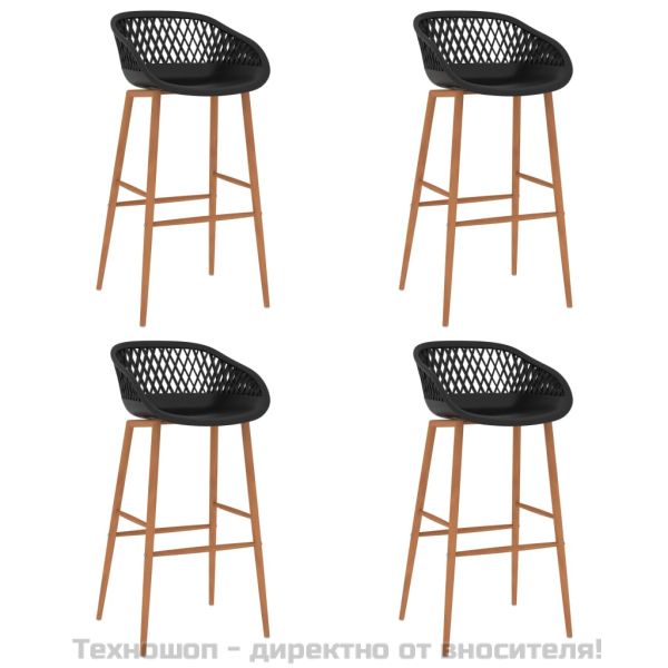 Бар комплект от 5 части, бяло и черно