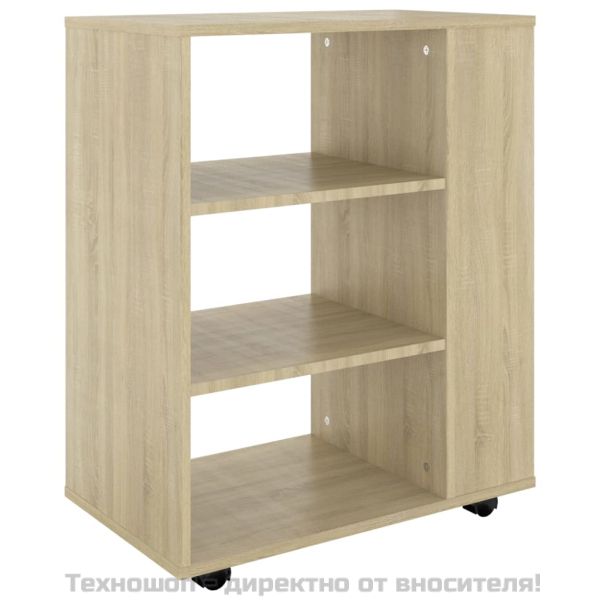 Подвижен шкаф, дъб сонома, 60x35x75 см, инженерно дърво