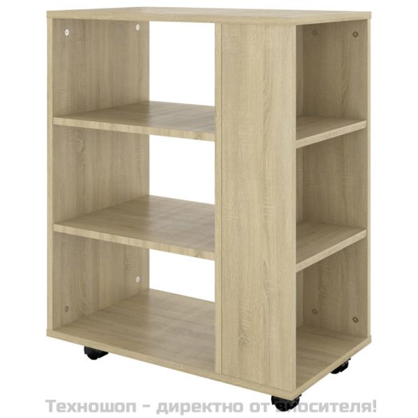 Подвижен шкаф, дъб сонома, 60x35x75 см, инженерно дърво