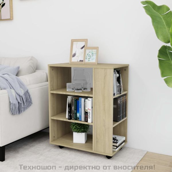 Подвижен шкаф, дъб сонома, 60x35x75 см, инженерно дърво