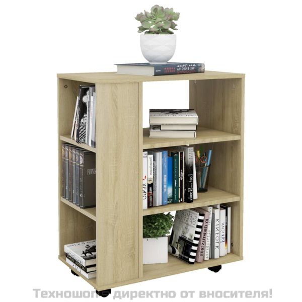 Подвижен шкаф, дъб сонома, 60x35x75 см, инженерно дърво