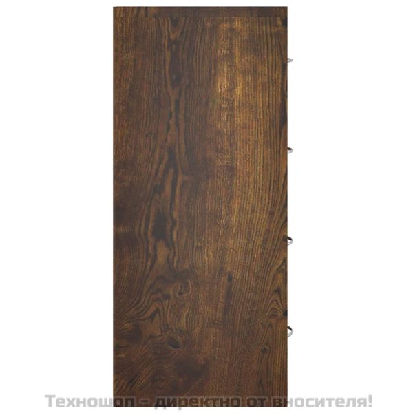 Сайдборд с 4 чекмеджета, 60x30,5x71 см, опушен дъб