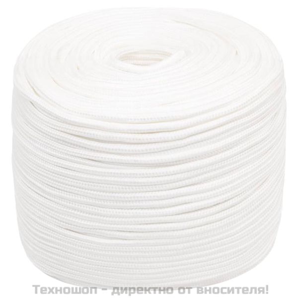 Въже за лодка бяло 10 мм 500 м полипропилен