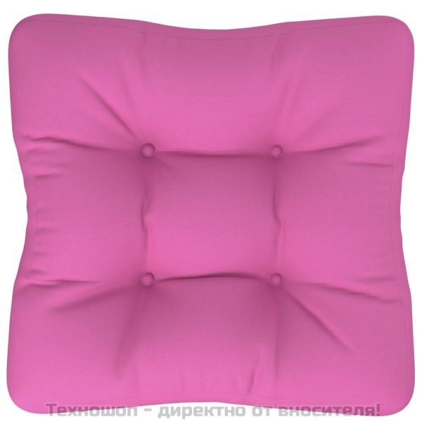 Възглавница за палетен диван розова 60x61,5x10 см плат Оксфорд