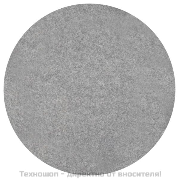 Изкуствена трева с шипове, диаметър 95 см, сива, кръгла