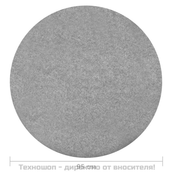 Изкуствена трева с шипове, диаметър 95 см, сива, кръгла