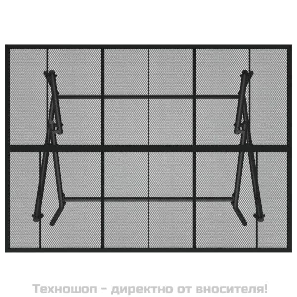 Сгъваема градинска маса, антрацит, 110x80x72 cм, стомана, мрежа