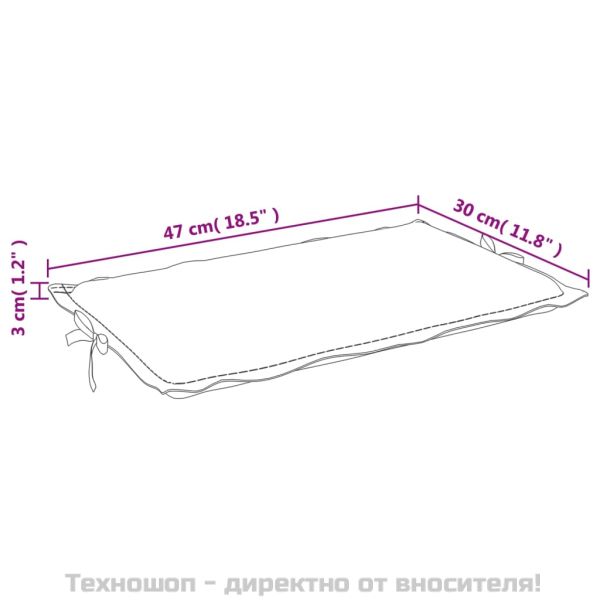 Шалте за шезлонг, на листа, Оксфорд плат