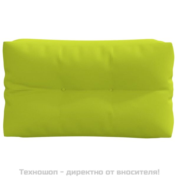 Палетни възглавници, 2 бр, яркозелени, текстил