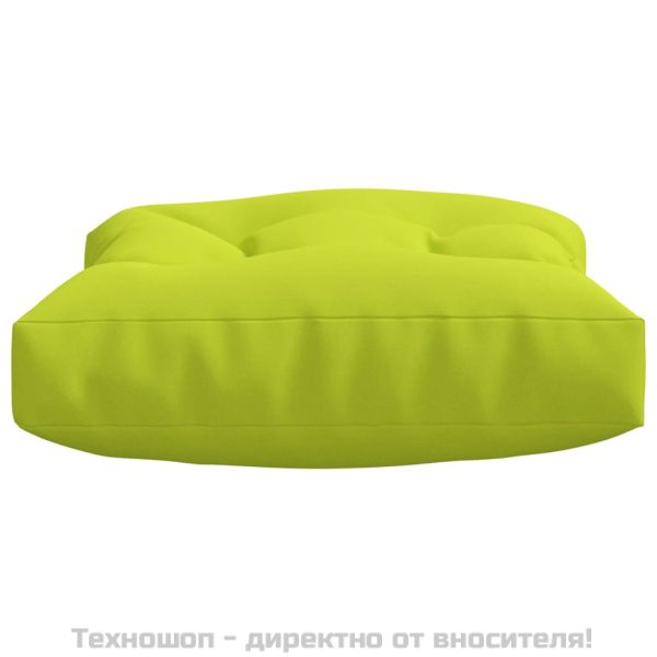 Палетни възглавници, 2 бр, яркозелени, текстил