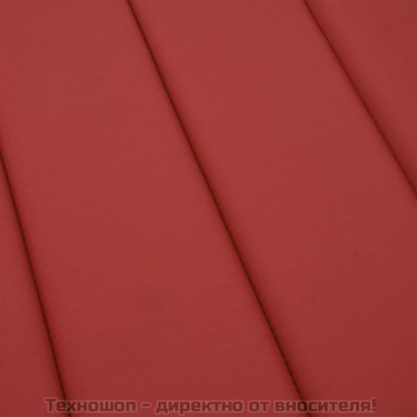 Шалте за шезлонг, червено, 180x60x4 см, Оксфорд плат