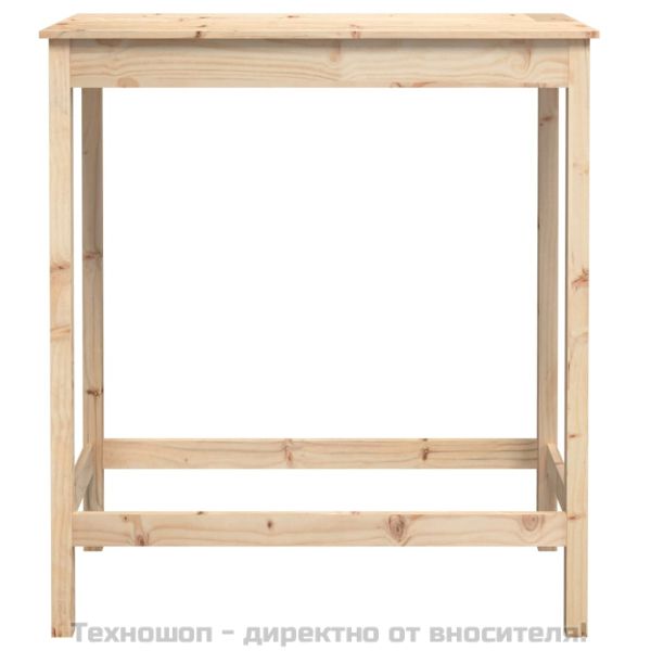 Бар маса, 100x50x110 см, борово дърво масив