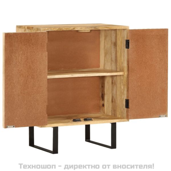 Сайдборд с 2 врати, 55x35x70 см, мангово дърво масив