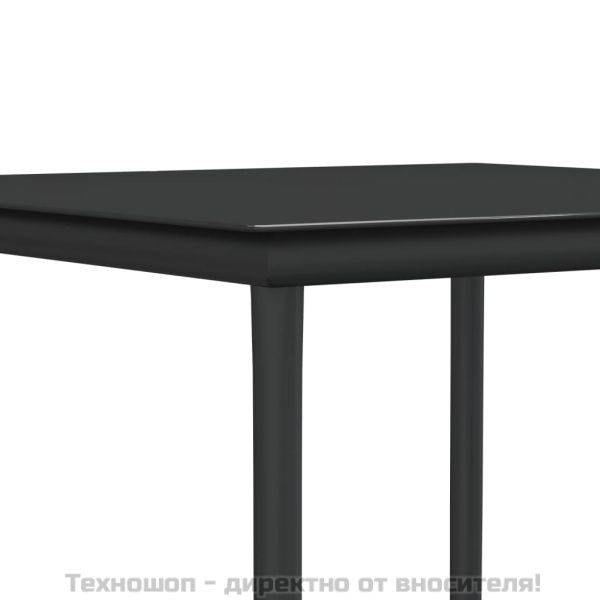 Градински комплект от 3 части с възглавници полиратан и стомана