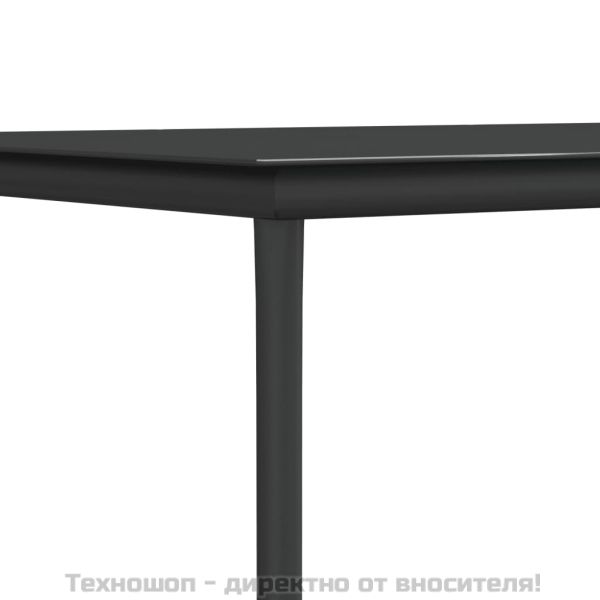 Градински комплект с възглавници от 9 части полиратан и стомана